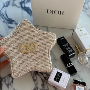 Dior beauty Star Pouch with Gold Logo, Miss Dior, Dior rouge, J’adore